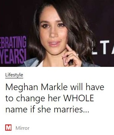 'Celebrity' changing their name and telling us all about it
