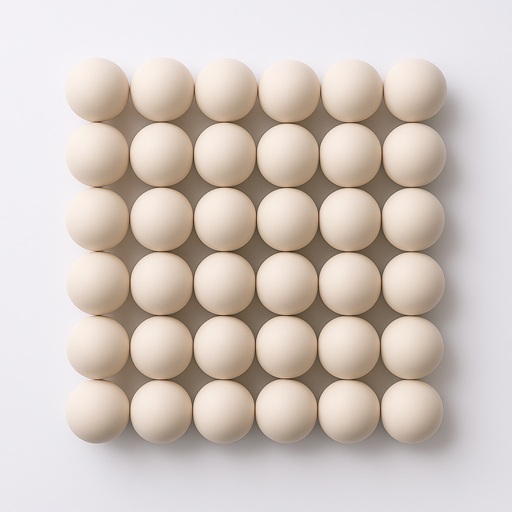 35 ball arranged in square pattern