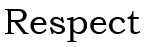respect word